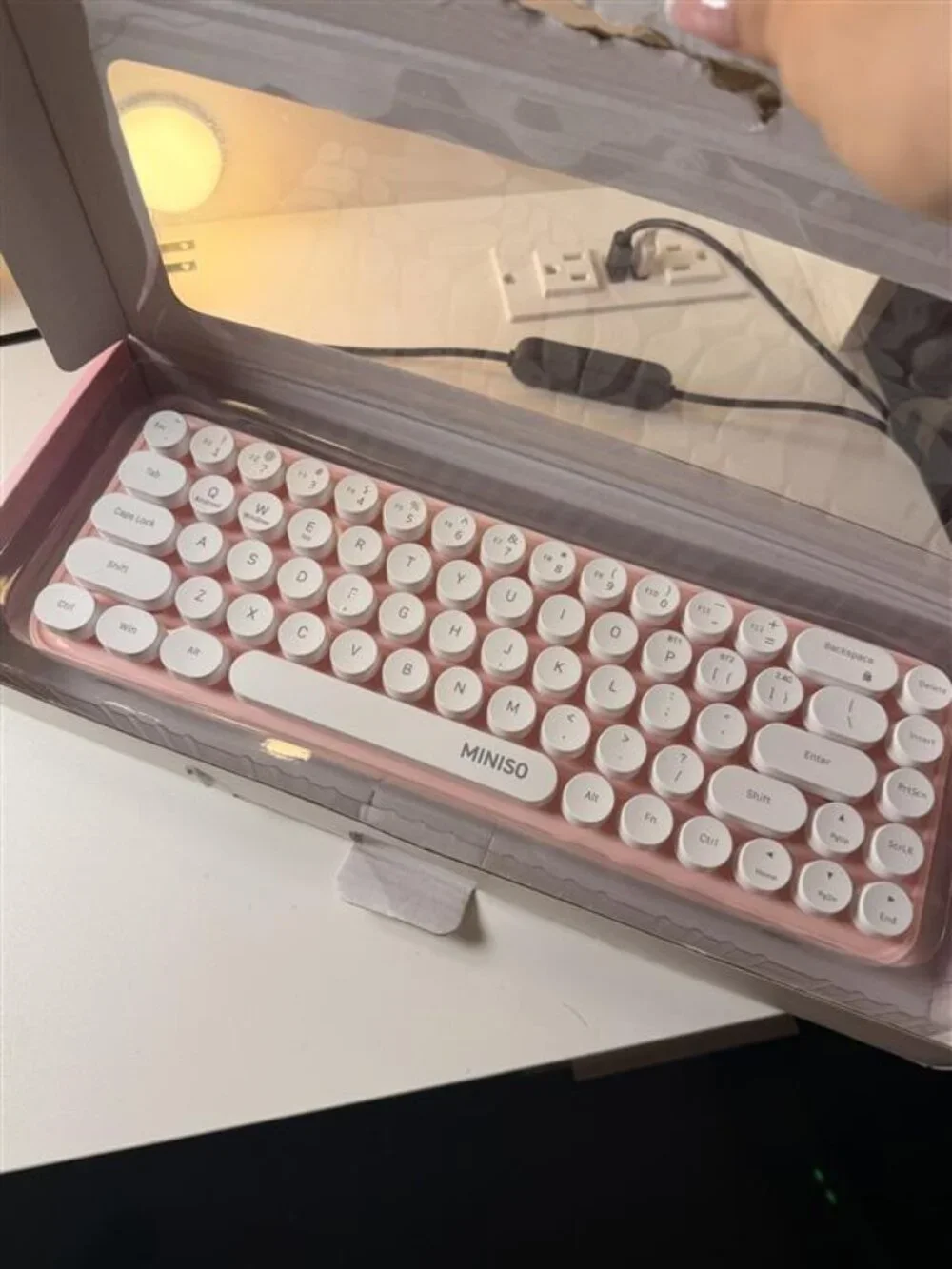 pink wireless keyboard